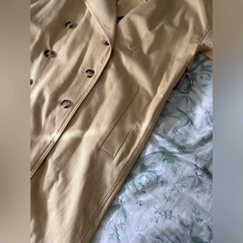 Club Monaco Trench Coat Sz Small - Picture 9 of 11